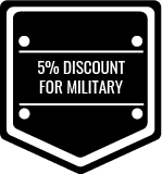 5% Military discount