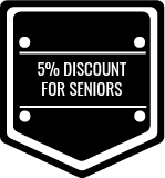 5% Seniors discount